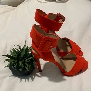 Red Zara heels